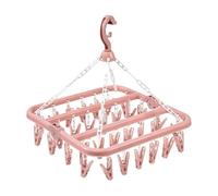 Séchoir Tourniquet,Cintre pour sous VêTements,Etendoir Chaussette,Ourniquet à Chaussettes 32 Clips,Pieuvre Pince à Linge Pliant