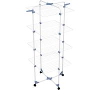 Séchoir Vertical Modulaire 4 Niveaux 71×71×169 Cm Résistant Avec Roues Portable