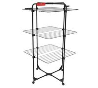 Sechoir Vileda Mixer 3 Ultimate, etendoir vertical, surface de séchage 30m, noir