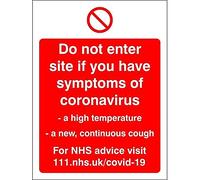 Seco Do Not Enter Site Autocollant en vinyle 150 x 200 cm