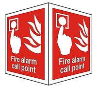 Seco Fire Alarm Call Point & Fire Sign, 150mm x 200mm - Photoluminescent 1mm Semi Rigid Plastic