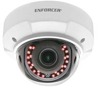 Seco-Larm EV-Y2501-AMWAQ Caméra dôme vandale 4 en 1 HD Varifocale, objectif 2,8 ~ 12 mm, résolution 2592 x 1944, CMOS 1/2,7" 5 MP, DWDR/2D-NR, TVI/CVI/AHD/Format analogique, 40 LED IR SMT, 12 VDC,