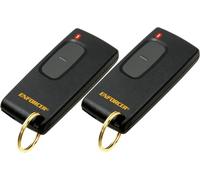 Seco-Larm HL-951T1-SQ Lot de 2 émetteurs RF Enforcer HL-Series 1 bouton Fréquence 917 MHz 5 modes de sortie programmables individuellement Indicateur LED Programmation par interrupteur