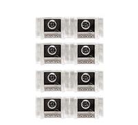Seco-Larm SS-202Q Lot de 4 connecteurs à double blocage pour fenêtre avec fixation autocollante et plaque métallique rampée au design unique pour réduire les pauses de feuille