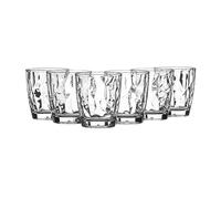 SECO Lot de 6 verres de 380 ml, aspect verre, parfaits pour le vin et les boissons gazeuses, légers et pratiquement incassables - Transparent