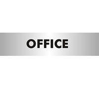 Seco Panneau de bureau en acrylique effet aluminium brossé 190 x 45 mm 2 mm