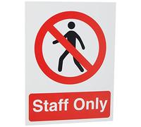 Seco Staff Only Panneau en plastique semi-rigide 300 x 400 mm 1 mm