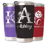 SECOGM Gobelet Personnalisé avec Prénom - Mug Isotherme 20 Oz avec Paille - Cadeau Pour La Fête des Mères, Anniversaires Ou Vos Proches - Pour Maman, Papa et Amis (Black-name)