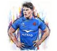 SECOLI Antoine Dupont Impression sur toile Motif joueur de rugby Impression haute définition pour la maison ou le bureau 30 x 45 cm