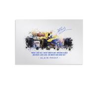 SECOLI Impression sur toile Alain Prost Alain 1993 haute définition pour la maison, le bureau, décoration murale, 50 x 75 cm