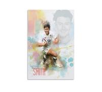 SECOLI Impression sur toile de Marcus Smith - Motif joueur de rugby - Impression haute définition pour la maison ou le bureau - Sans cadre - 50 x 75 cm