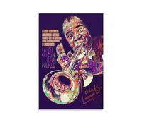 SECOLI Impression sur toile haute définition avec citation de Louis Armstrong pour la maison, le bureau, 40 x 60 cm