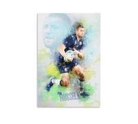 SECOLI Impression sur toile motif joueur de rugby Finn Russell pour la maison, le bureau, sans cadre, 20 x 30 cm