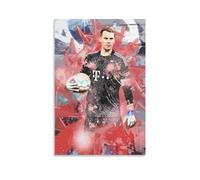 SECOLI Impression sur toile représentant le gardien de but de football allemand Manuel Neuer - Impression haute définition pour la maison ou le bureau - 40 x 60 cm - Sans cadre