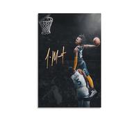 SECOLI Ja Morant Dunk Impression sur toile haute définition pour la maison ou le bureau 30 x 45 cm