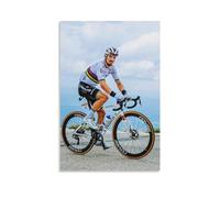 SECOLI Julian Alaphilippe Impression sur toile pour la maison ou le bureau Motif cycliste français 40 x 60 cm Sans cadre