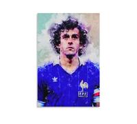 SECOLI Michel Platini Impression sur toile Motif joueur de football 50 x 75 cm