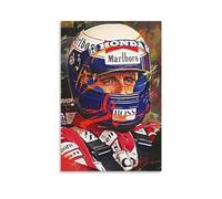 SECOLI Poster sur toile Alain Prost Formula Racer - Décoration murale moderne - 40 x 60 cm