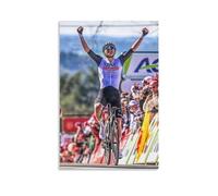 SECOLI Tadej Pogacar Affiche sur toile imprimée haute définition pour la maison ou le bureau Motif cycliste slovène 50 x 75 cm