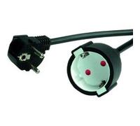 Secomp 19.99.1168 câble électrique Noir 10 m CEE7/7 - Cables électriques (10 m, Male Connector/Female Connector, CEE7/7, CEE7/7, 250 V, Noir) Noir G