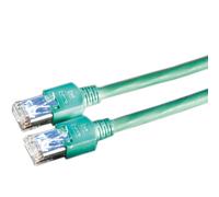 Secomp Câble Réseau Cat5e SF/UTP (S-FTP) 2m Vert RJ-45 Mâle/Mâle, Blindage Aluminium, AWG 26/7, Diamètre 5.5mm, Classe D, Nylon/PVC