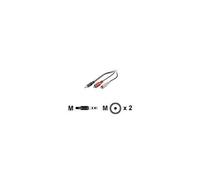 Secomp VALUE - Câble audio - mini-phone stereo 3.5 mm mâle pour RCA mâle - 5 m - noir