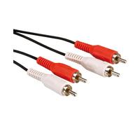 Secomp VALUE - Câble audio - RCA mâle pour RCA mâle - 5 m - blindé - noir