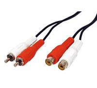 Secomp VALUE - Rallonge de câble vidéo / audio - RCA mâle pour RCA femelle - 5 m - blindé - noir