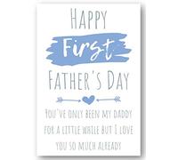 Second Ave Carte de fête des pères Inscription Happy First Father's Day Daddy
