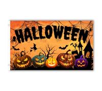 Second Ave Drapeau d'Halloween 1,5 x 0,9 m Grand avec œillets en laiton Décoration citrouille Halloween