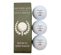 Second Ave Lot de 3 balles de golf amusantes avec inscription « This Could Go Anywhere » pour la fête des pères, Noël, un anniversaire, un golfeur