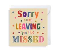 Second Ave Sorry You're Leaving Square Card Leaving Colleague New Job Card