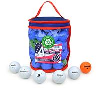 Second Chance 50 Lake Golf Balls with Storage Bag, Mix