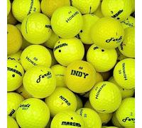 Second Chance Lot de 24 balles de Golf Jaunes Optic Mix avec Sac de Transport