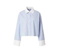 SECOND FEMALE Chemisier 'Alanis' bleu clair / gris foncé / blanc cassé, Taille XS