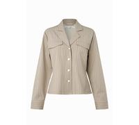 SECOND FEMALE Veste mi-saison 'Rayures' beige / crème, Taille S