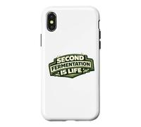 Second Fermentation is Life Cadeau de brasseur Kombucha Coque pour iPhone X/XS