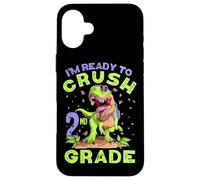 Second Grade Back to School Crush 1st Day of School Dinosaure Coque pour iPhone 16 Plus