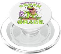 Second Grade Back to School Crush 1st Day of School Dinosaure PopSockets PopGrip pour MagSafe