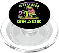 Second Grade Back to School Crush 1st Day of School Dinosaure PopSockets PopGrip pour MagSafe