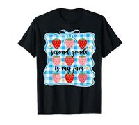 Second Grade is My Jam Strawberry Cute 2nd Grade Teacher Bow T-Shirt