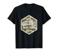Second Grade Squad Camo Teacher 2e rentrée Scolaire garçons T-Shirt