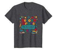 Second Grade Teacher Life - Cadeau pour éducateur élémentaire T-Shirt, Enfant, Chiné Foncé, 4 Ans