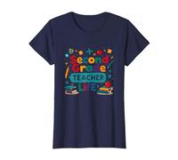 Second Grade Teacher Life - Cadeau pour éducateur élémentaire T-Shirt, Femme, Bleu Marine, XS
