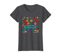 Second Grade Teacher Life - Cadeau pour éducateur élémentaire T-Shirt, Femme, Chiné Foncé, XS