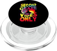 Second Grade Vibes Back to School Teacher Student Tie Dye PopSockets PopGrip pour MagSafe