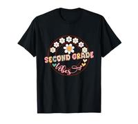 Second Grade Vibes Teacher Back To School Fleurs de 2e année T-Shirt