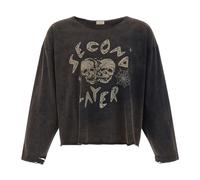 Second/Layer - Skull Crush Thrasher LS - Femme - Sweatshirts et sweats à capuche - Noir - Taille: 44 FR