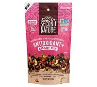 Second Nature Antioxidant+ Smart Snack Mix - Lot de 6 paquets de collations individuels de 118 ml - Snack certifié sans gluten - Idéal pour les collations de voyage