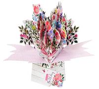 Second Nature Carte d'anniversaire Pop Up avec fleurs